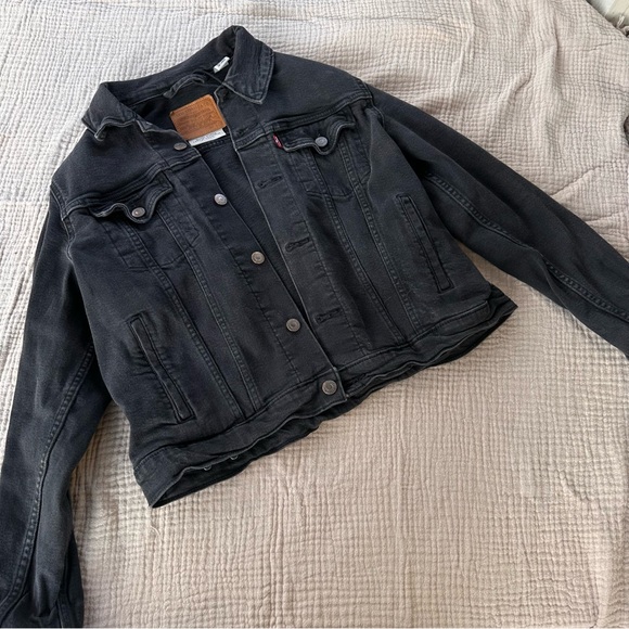 Levi's Premium ORIGINAL TRUCKER JACKET black air size L SOLD OUT ONLINE - Picture 2 of 9